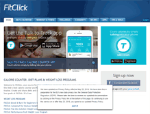 Tablet Screenshot of fitclick.com